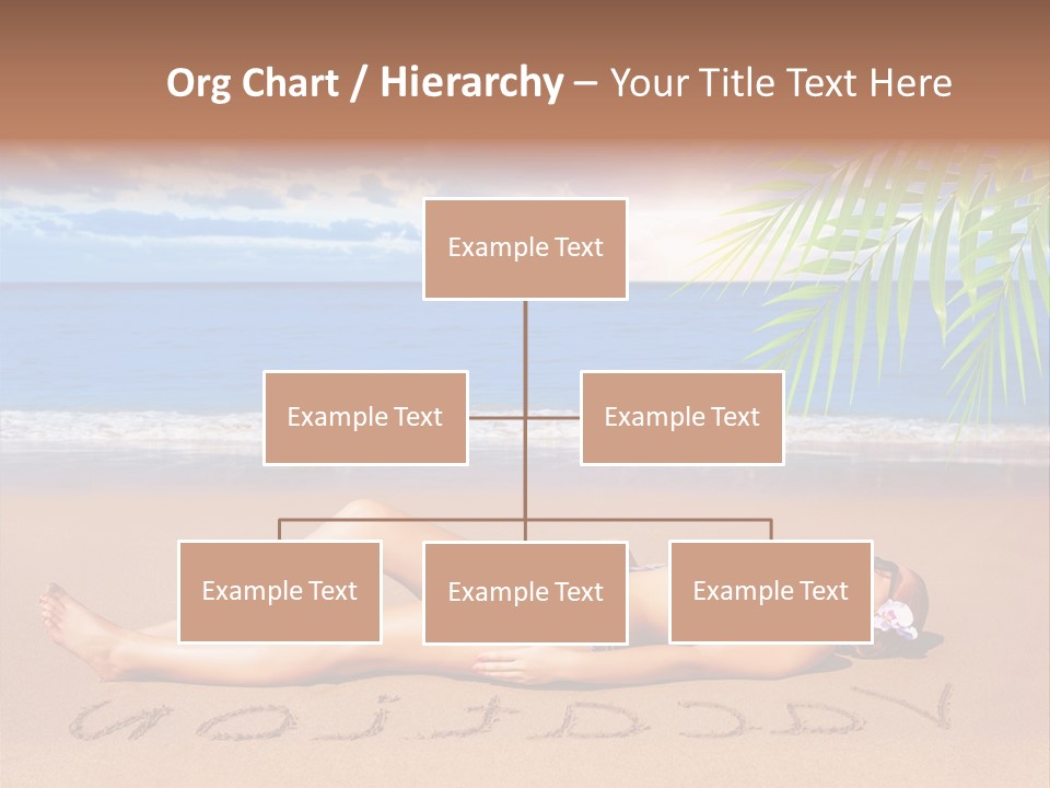 Dayspa Blue Palm PowerPoint Template