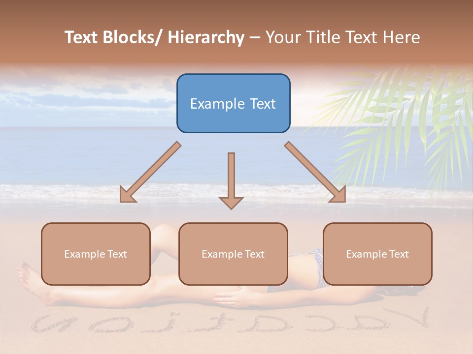 Dayspa Blue Palm PowerPoint Template