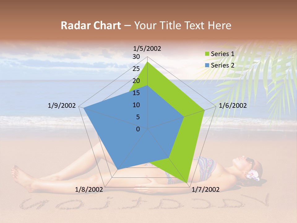 Dayspa Blue Palm PowerPoint Template