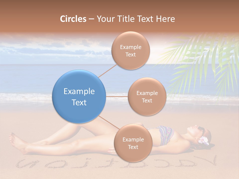 Dayspa Blue Palm PowerPoint Template