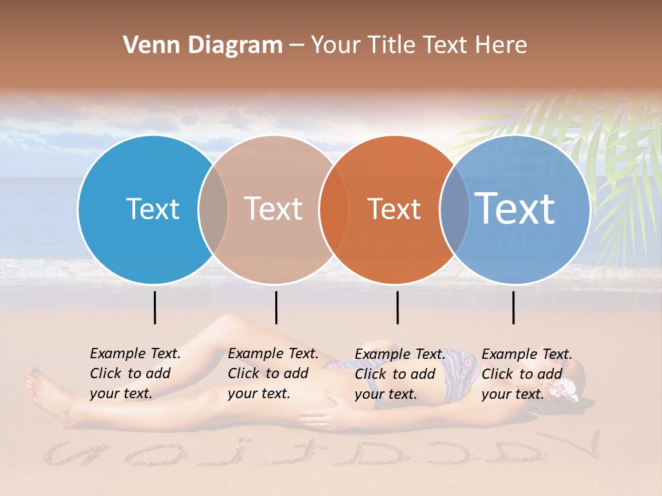 Dayspa Blue Palm PowerPoint Template