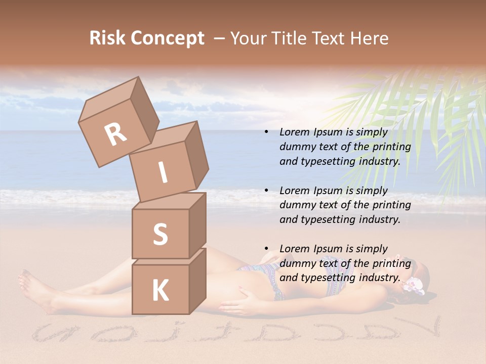 Dayspa Blue Palm PowerPoint Template