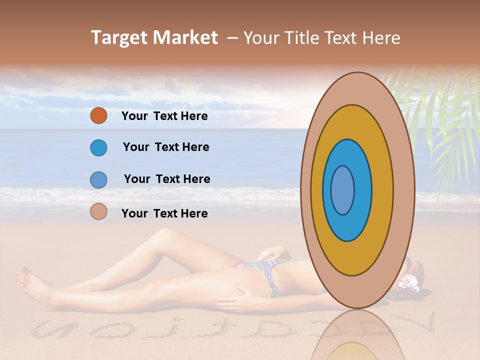 Dayspa Blue Palm PowerPoint Template