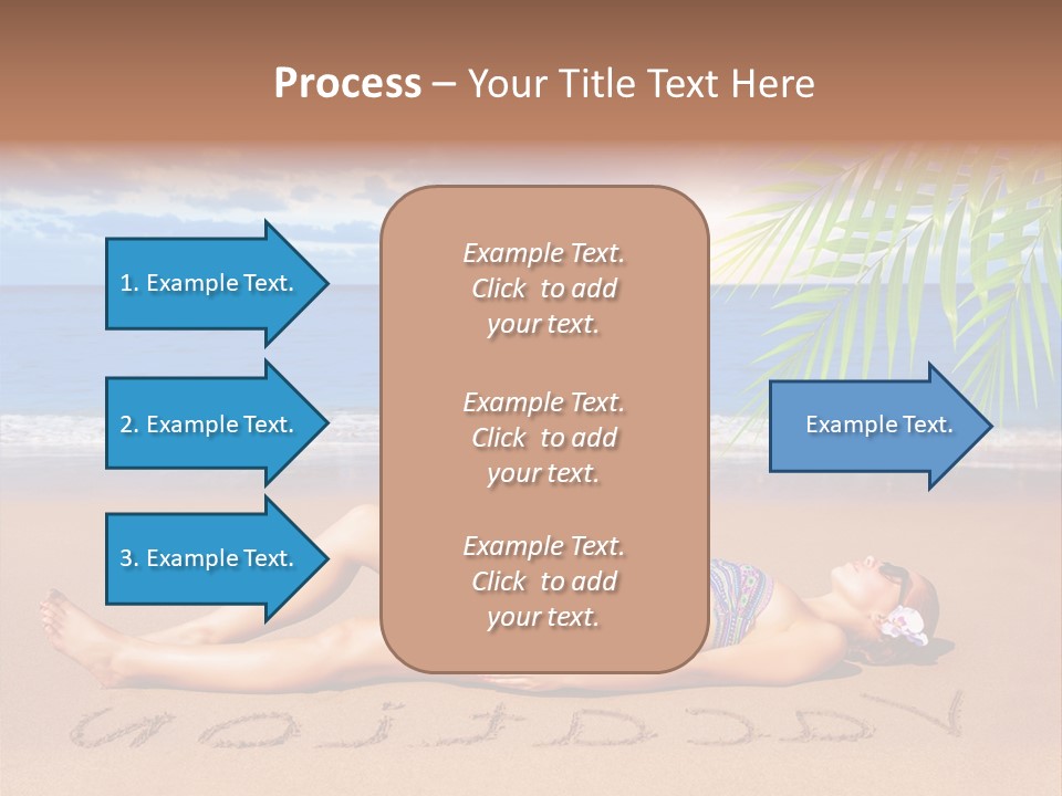 Dayspa Blue Palm PowerPoint Template
