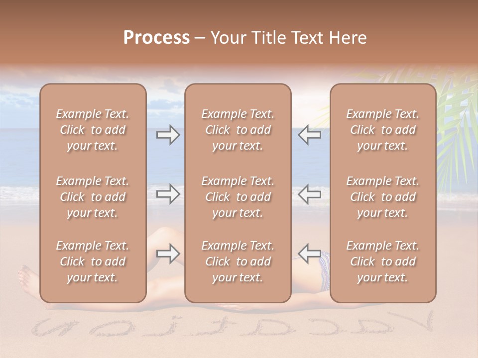 Dayspa Blue Palm PowerPoint Template