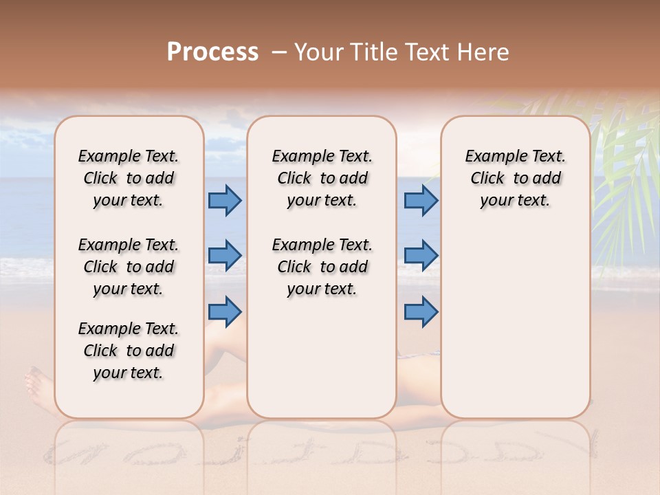 Dayspa Blue Palm PowerPoint Template