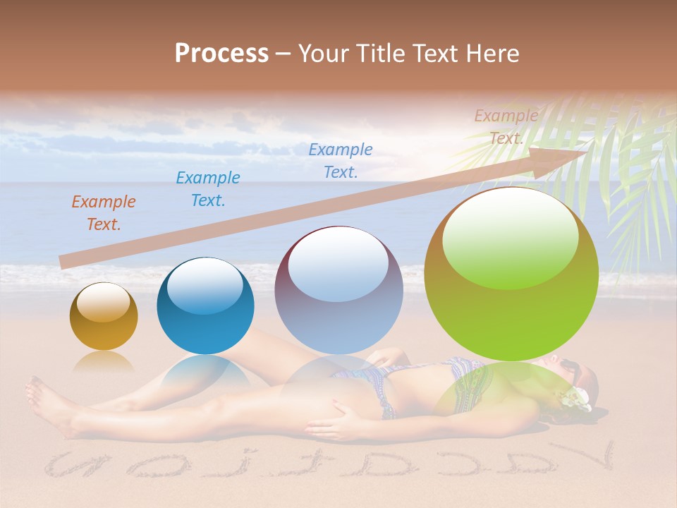 Dayspa Blue Palm PowerPoint Template