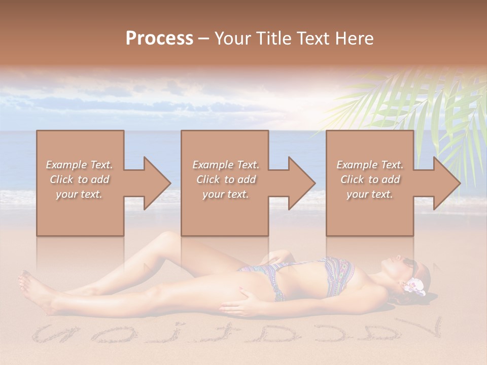 Dayspa Blue Palm PowerPoint Template