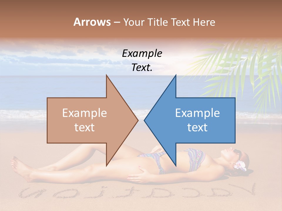 Dayspa Blue Palm PowerPoint Template