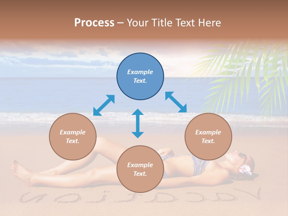 Dayspa Blue Palm PowerPoint Template