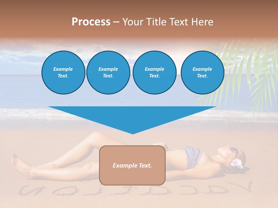 Dayspa Blue Palm PowerPoint Template