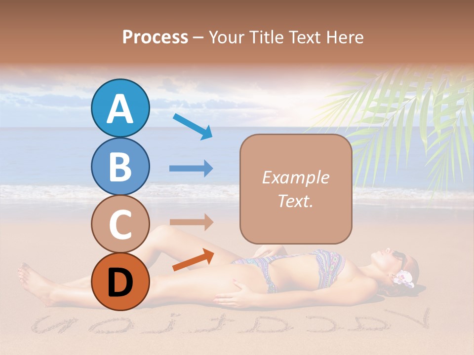Dayspa Blue Palm PowerPoint Template