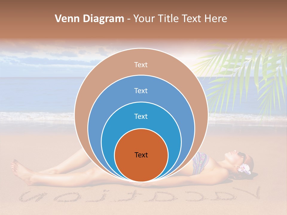 Dayspa Blue Palm PowerPoint Template