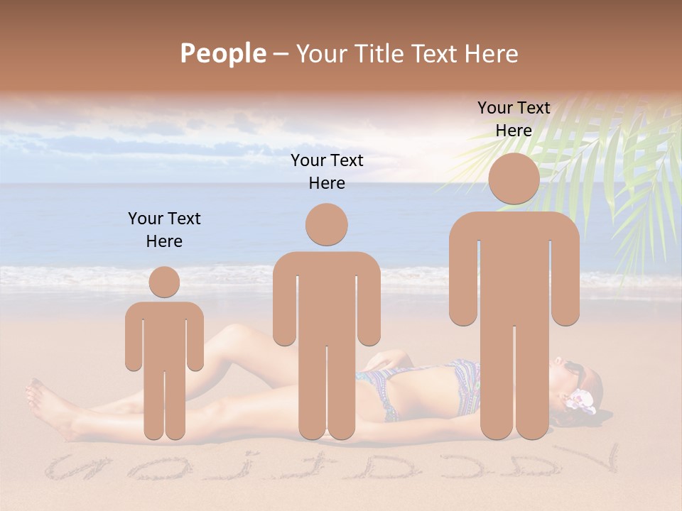 Dayspa Blue Palm PowerPoint Template