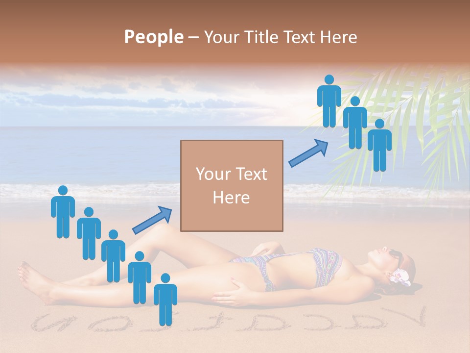 Dayspa Blue Palm PowerPoint Template
