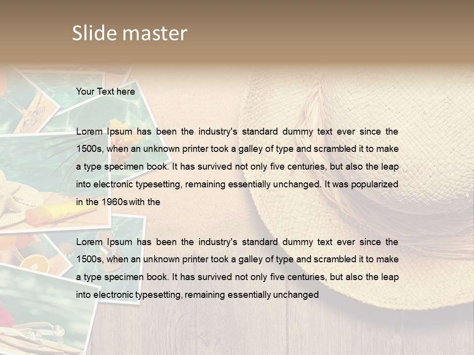 Memories Natural Photograph PowerPoint Template