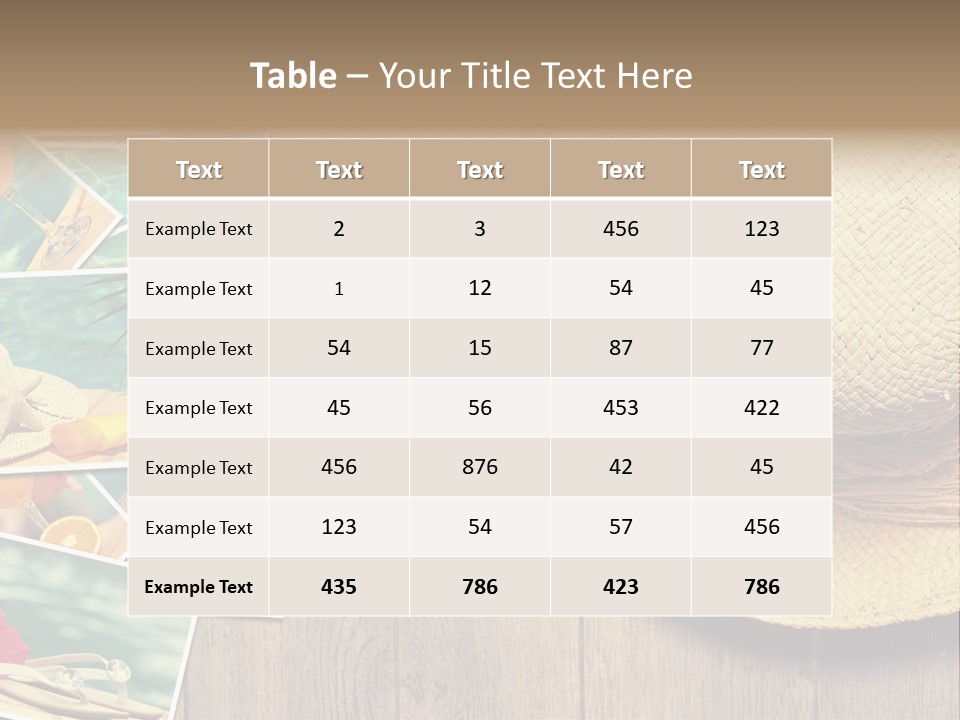 Memories Natural Photograph PowerPoint Template