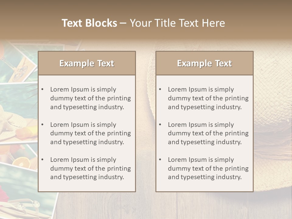 Memories Natural Photograph PowerPoint Template