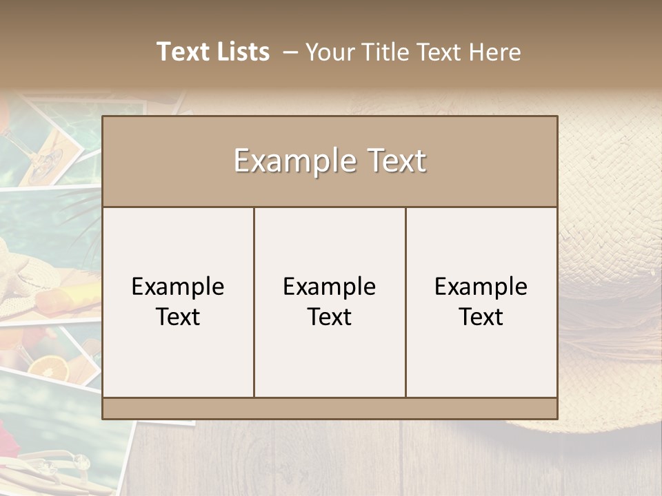 Memories Natural Photograph PowerPoint Template