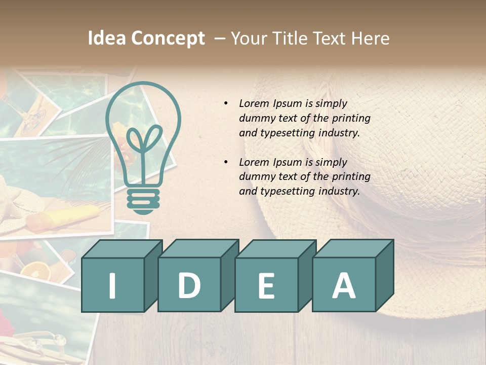 Memories Natural Photograph PowerPoint Template