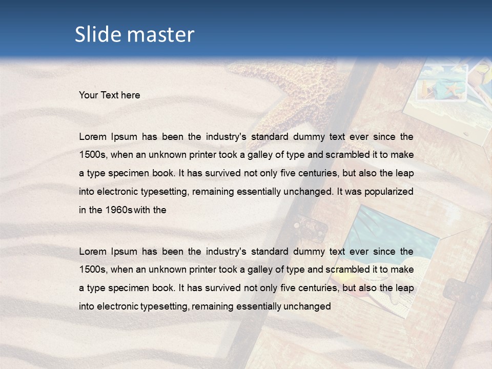 Summer Towel Advertising PowerPoint Template