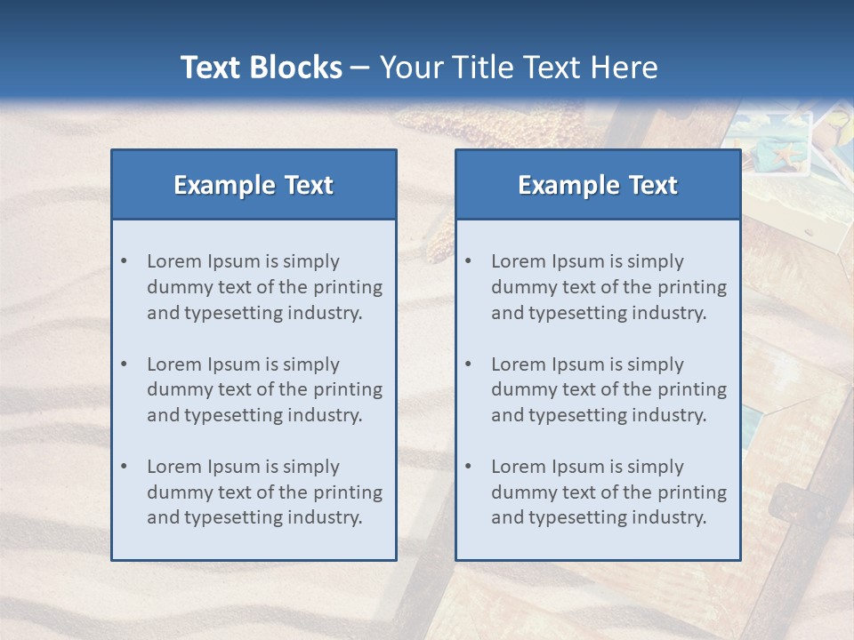 Summer Towel Advertising PowerPoint Template