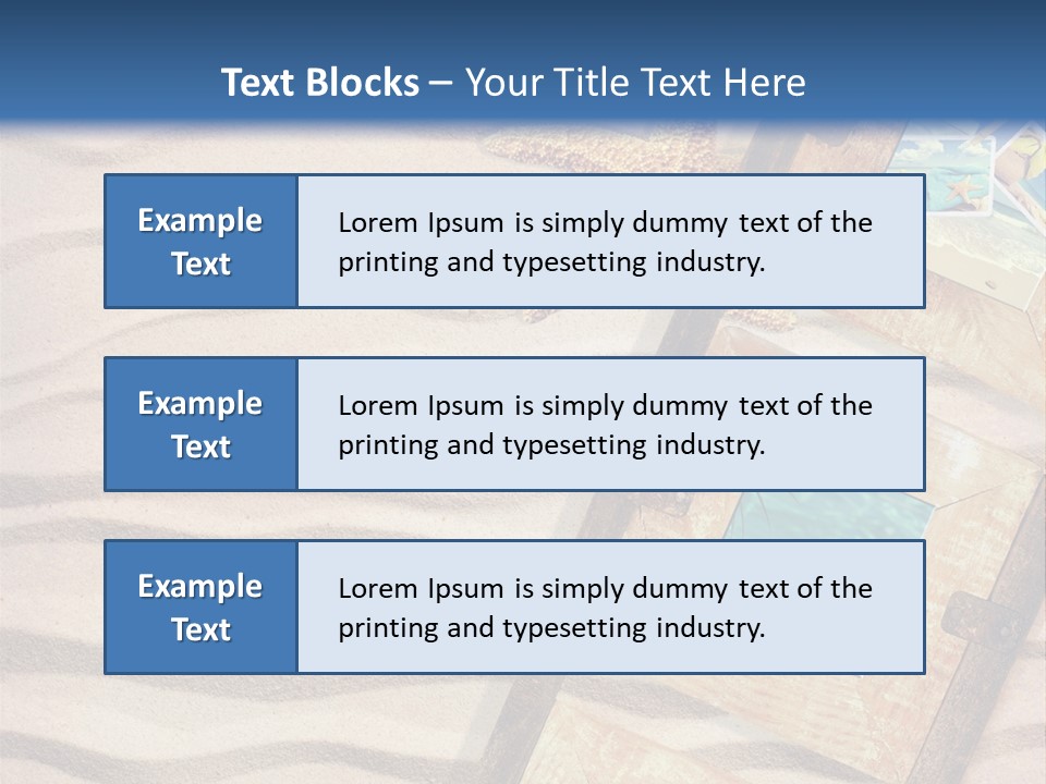 Summer Towel Advertising PowerPoint Template