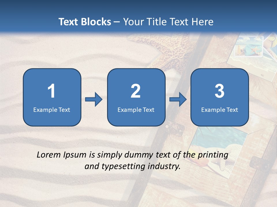 Summer Towel Advertising PowerPoint Template