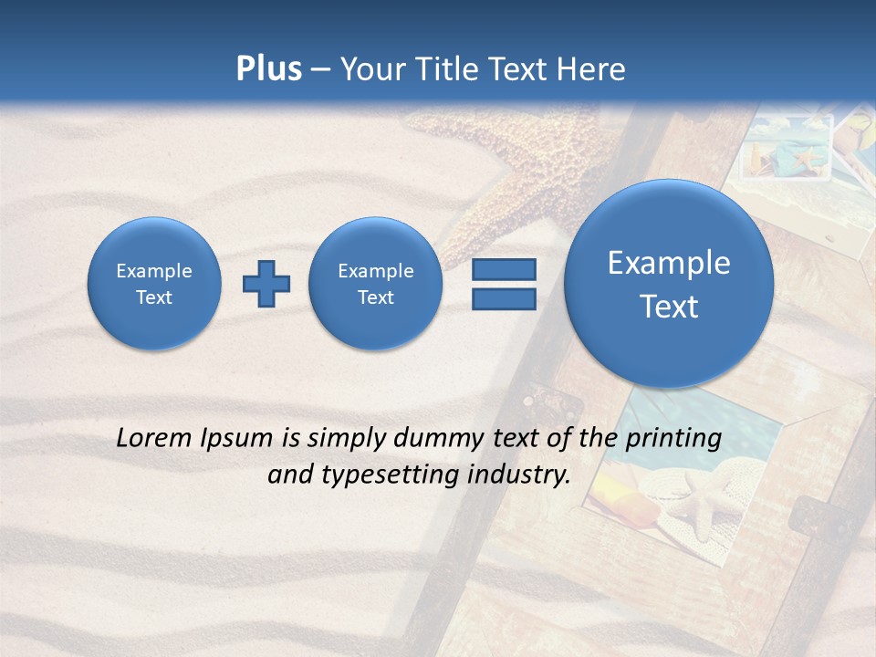 Summer Towel Advertising PowerPoint Template