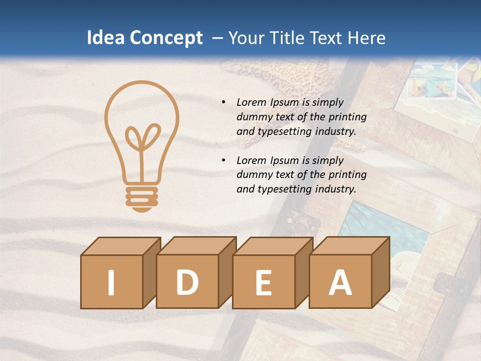 Summer Towel Advertising PowerPoint Template