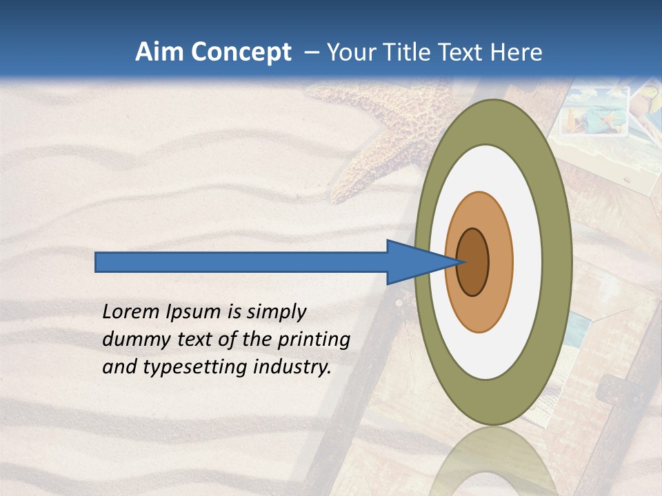 Summer Towel Advertising PowerPoint Template