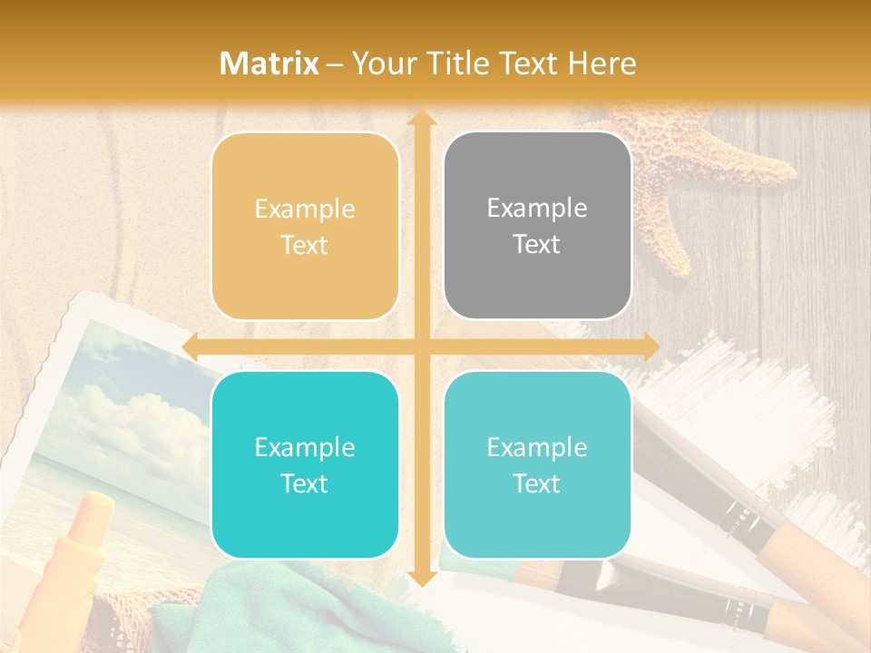 Lotion Art Paintbrush PowerPoint Template