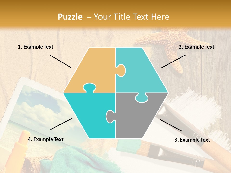 Lotion Art Paintbrush PowerPoint Template