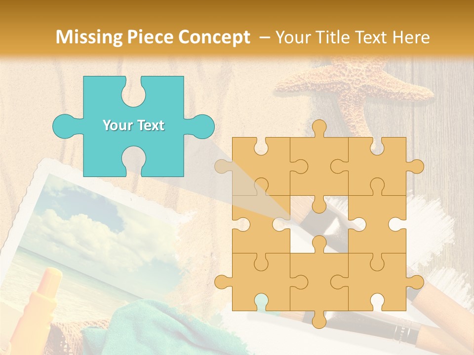 Lotion Art Paintbrush PowerPoint Template