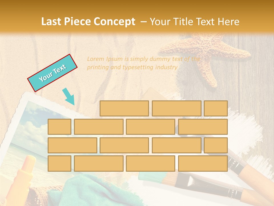 Lotion Art Paintbrush PowerPoint Template