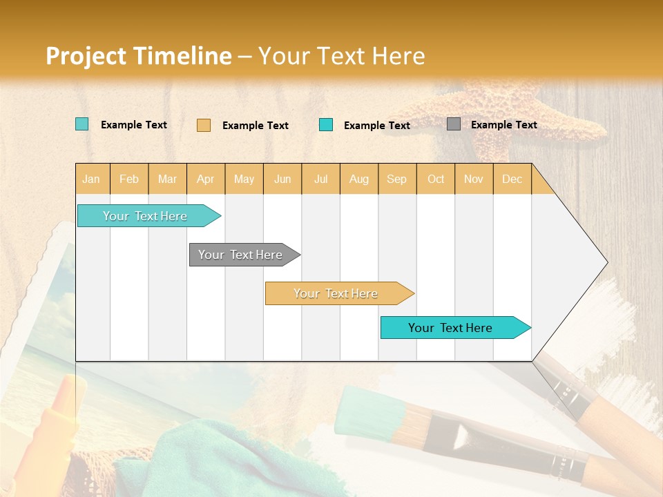 Lotion Art Paintbrush PowerPoint Template