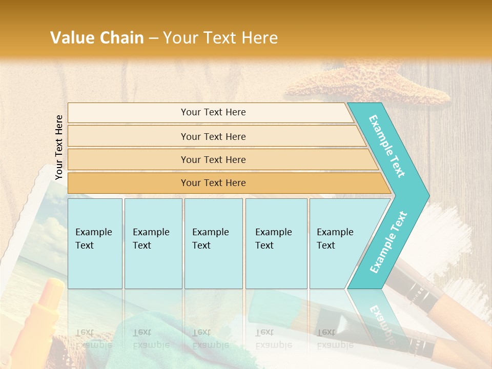 Lotion Art Paintbrush PowerPoint Template