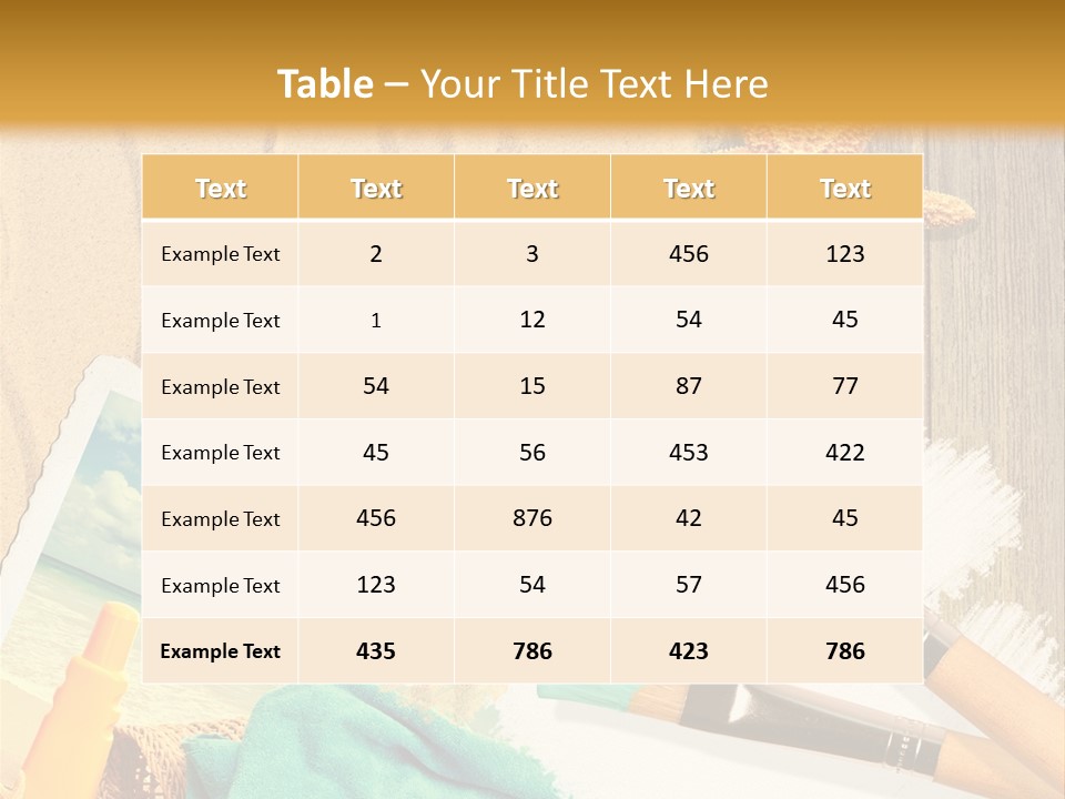 Lotion Art Paintbrush PowerPoint Template