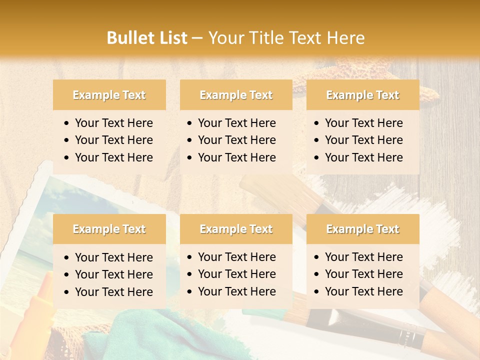 Lotion Art Paintbrush PowerPoint Template