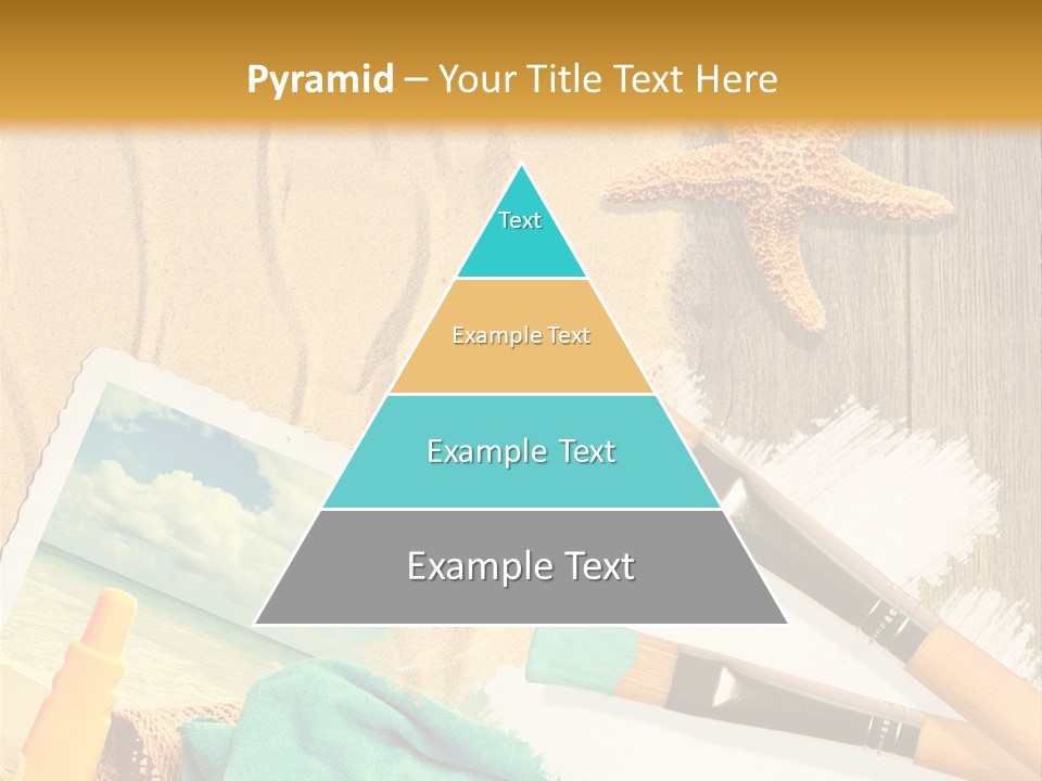 Lotion Art Paintbrush PowerPoint Template