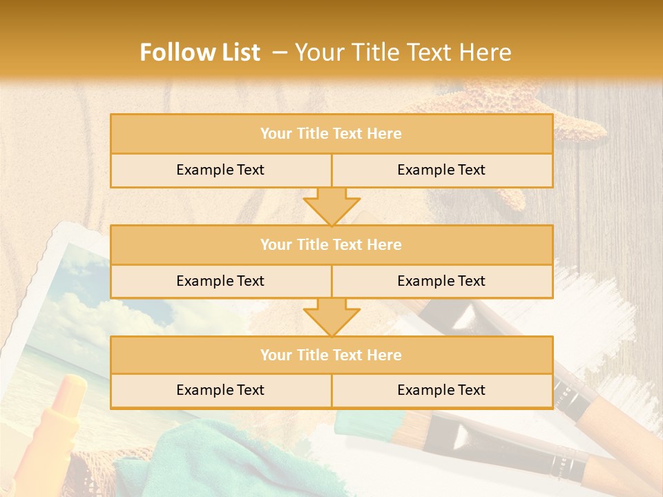 Lotion Art Paintbrush PowerPoint Template