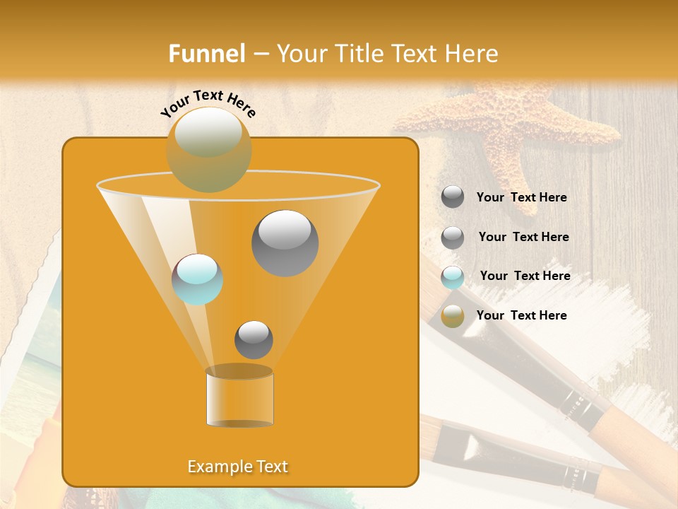 Lotion Art Paintbrush PowerPoint Template