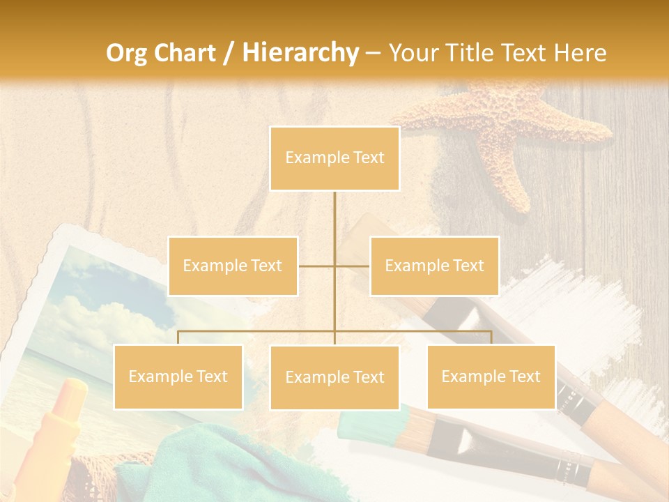 Lotion Art Paintbrush PowerPoint Template