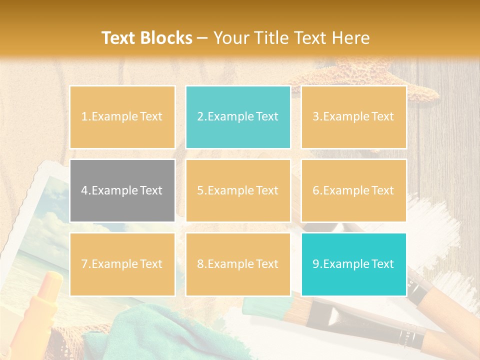 Lotion Art Paintbrush PowerPoint Template