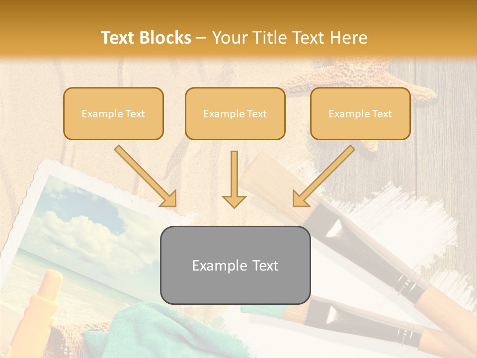 Lotion Art Paintbrush PowerPoint Template