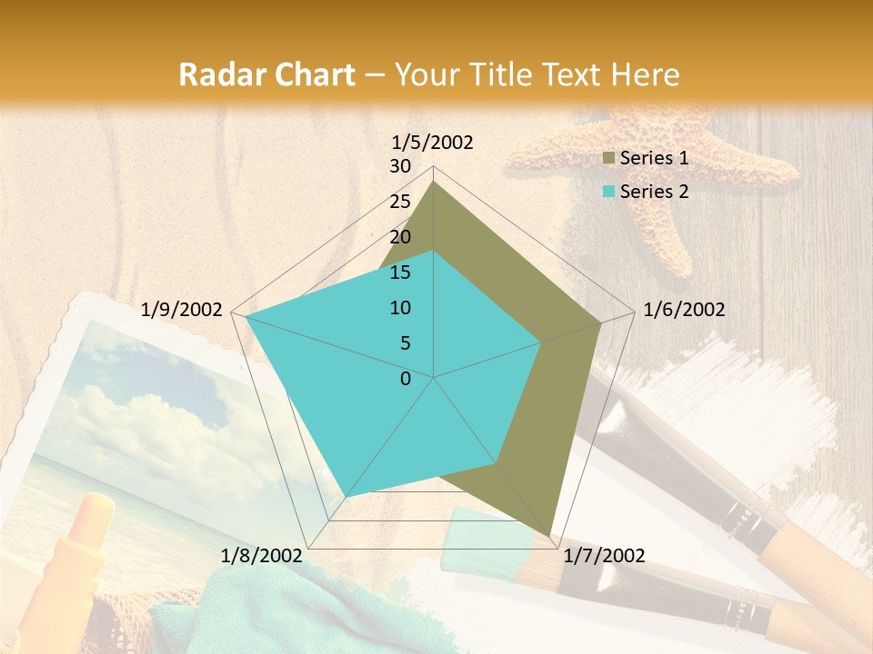 Lotion Art Paintbrush PowerPoint Template