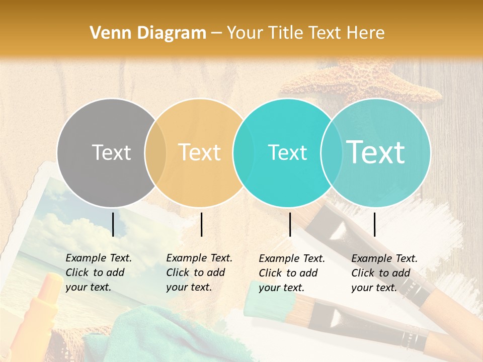 Lotion Art Paintbrush PowerPoint Template