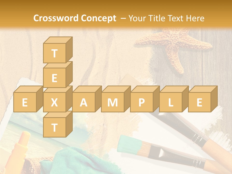 Lotion Art Paintbrush PowerPoint Template