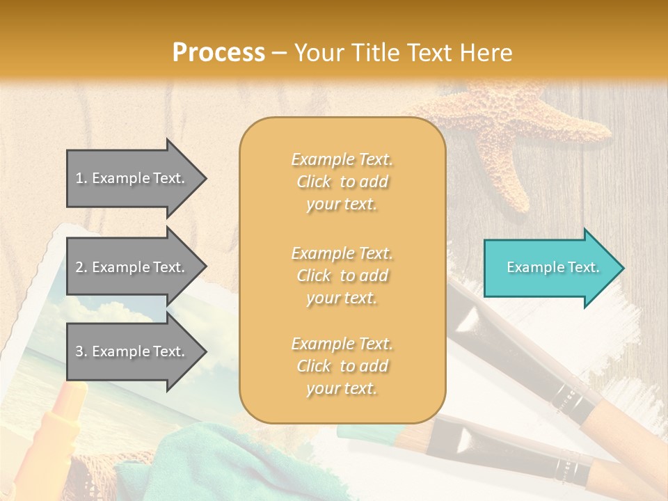 Lotion Art Paintbrush PowerPoint Template