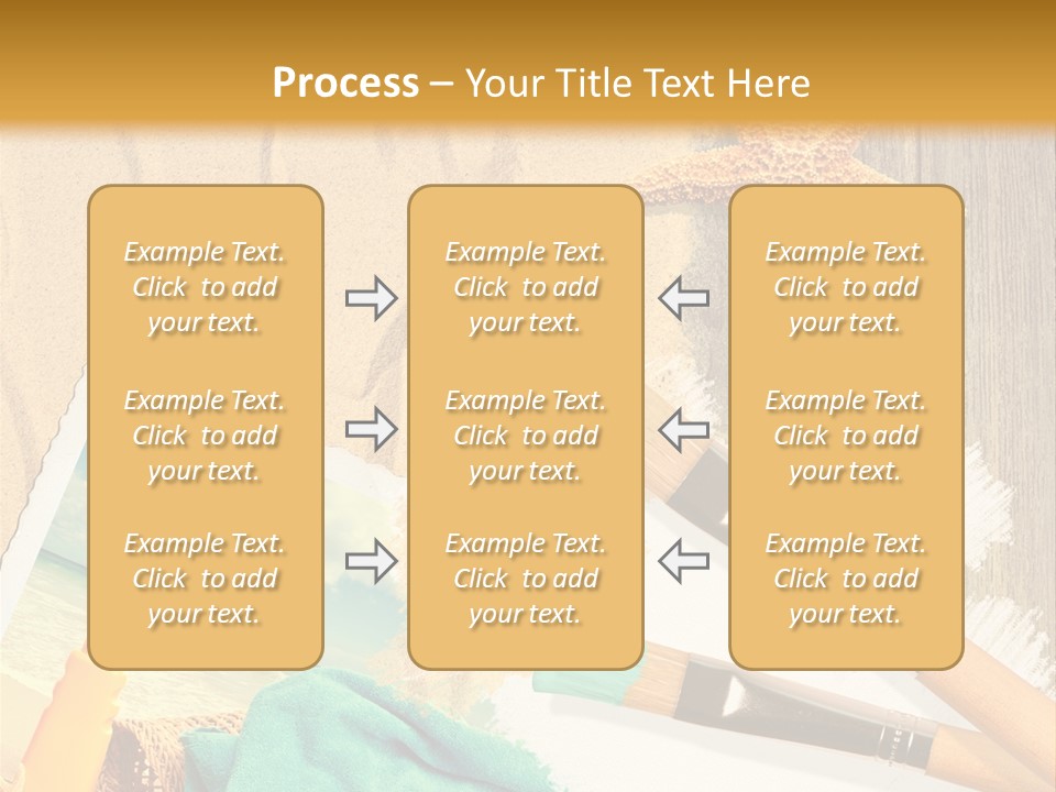 Lotion Art Paintbrush PowerPoint Template